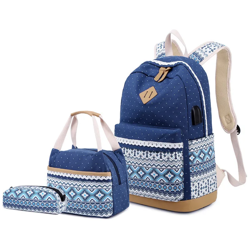 Sac à dos africain pour fille, sacoche à Lunch personnalisé en