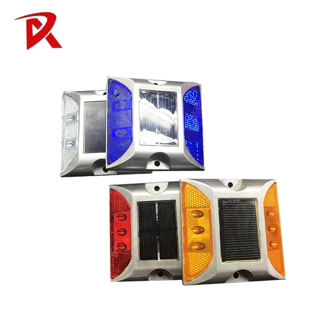 Алюминиевый кошачий глаз, дорожный центр, светодиодные солнечные дорожные маркеры, солнечный предупреждающий светодиодный фонарь, мигающий штифт