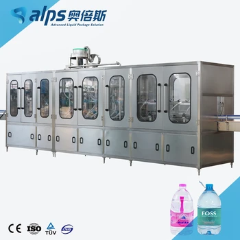 Automatic Plastic Gallon Disposable Bottle Washing Filling Capping Alps 5 18 19 Liters Mineral Water Filler Bottler Machine