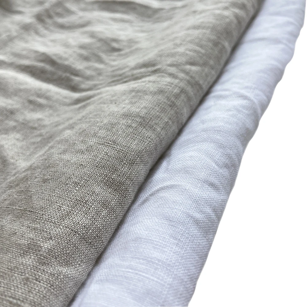 Lz Luxury Greige Organic Linen Fabric 100 Soft Wholesale Buy Organic