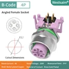 M12-B-4 hembra