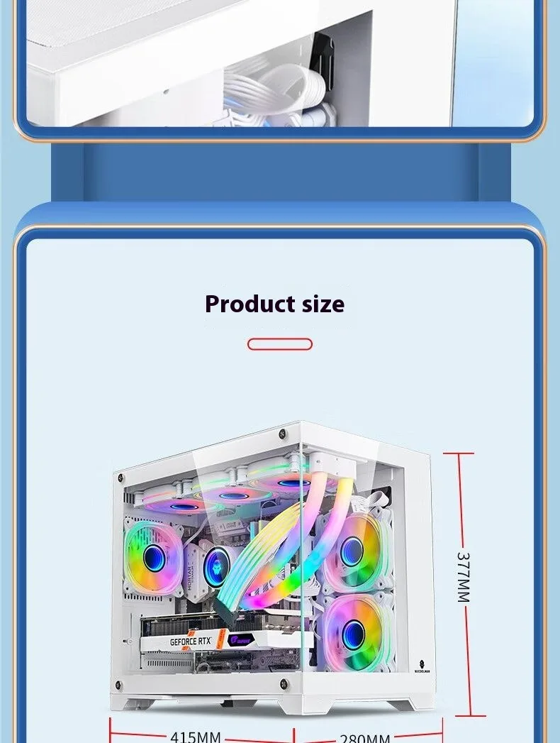 Custom Mid Tower PC Case with Anime Design for MicroATX - OEM