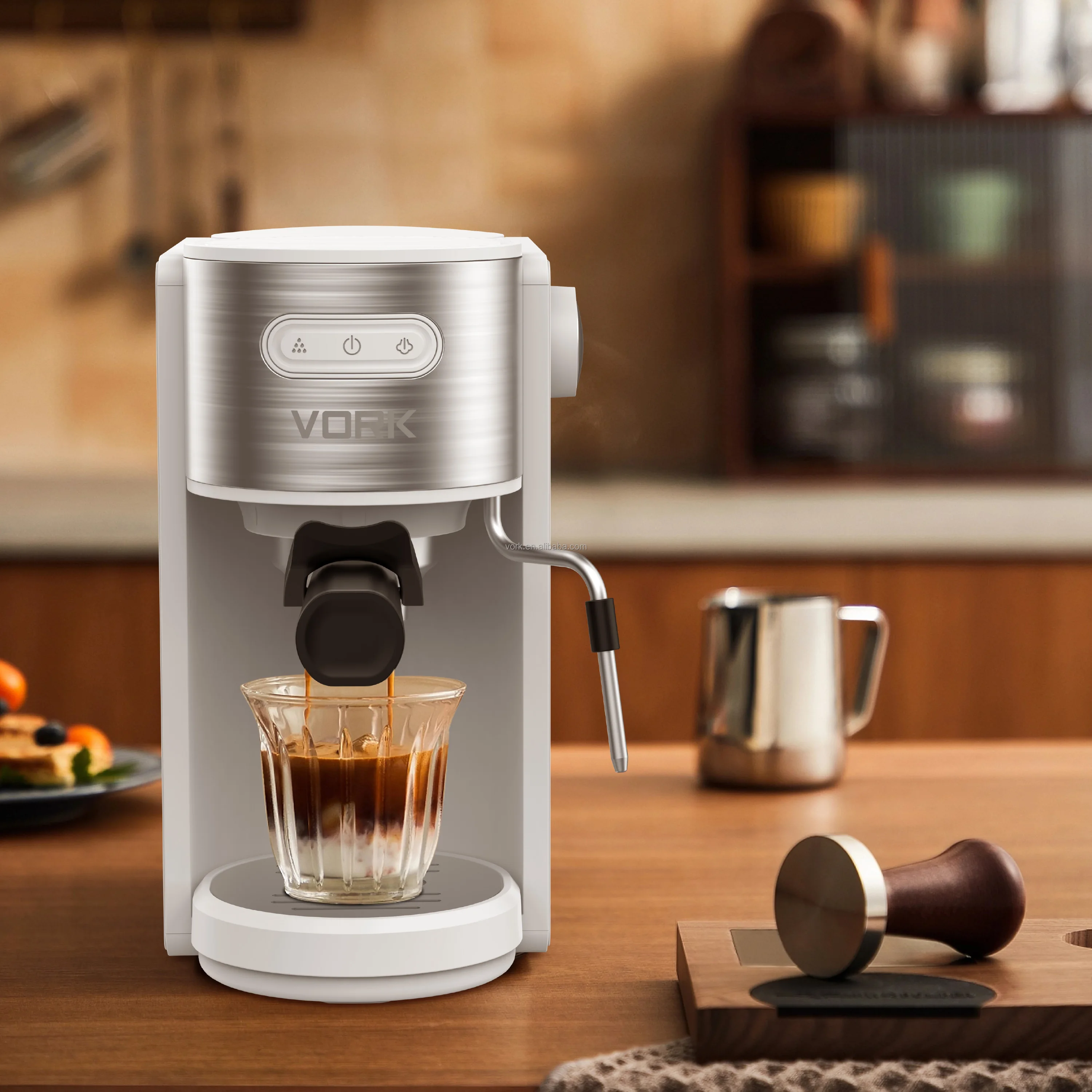 Italian Professional Automatic Espresso Coffee Machine Cappuccino Machine Electric Stainless Steel Coffee Shop Technology 15 Bar