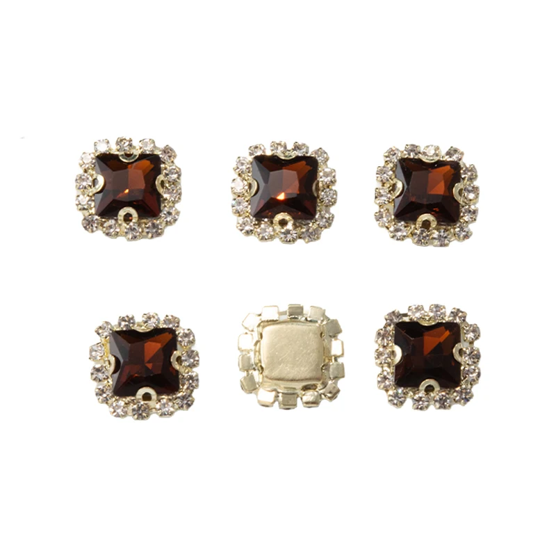 Nickel-Free Eco-Friendly Glass Rectangle Flatback Sew-On Loose Rhinestones Customized Color Size for Shoes Hats Bags Garments - Image 5