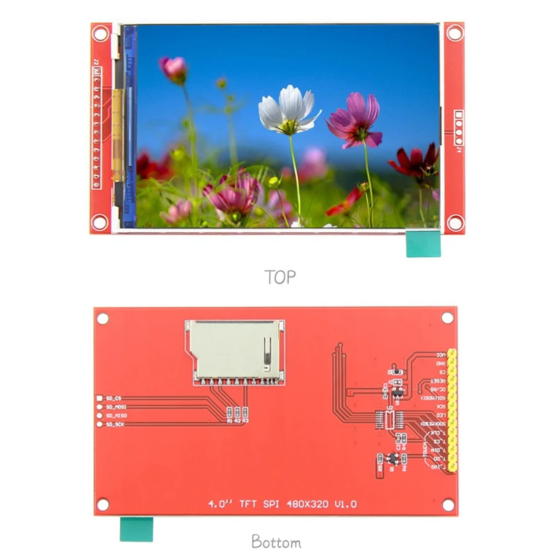 Produktbild von 3,2 Zoll TFT-LCD 240x320 Mit Touchfunktion – ILI9341, SPI, SD-Kartenhalter, 65K Farben