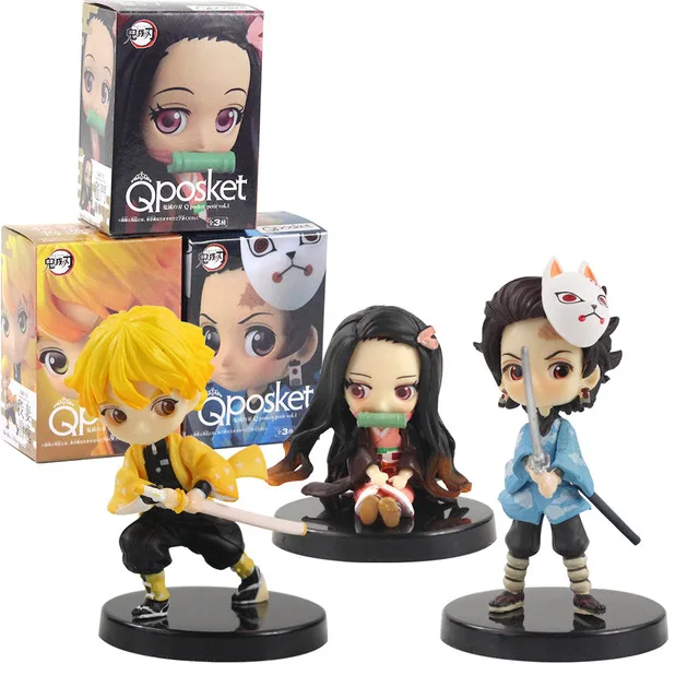 Qposket Demon Slayer Kimetsu No Yaiba Tanjirou Kamado Nezuko Agatsuma Zenitsu Hashibira Inosuke Anime Figure Set 8cm Buy Demon Slayer Demon Slayer Figure Anime Figures Product On Alibaba Com