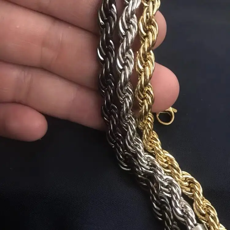 Catena Maglie Cubana 5mm Argento 925 Catena Cubana 5mm In Argento