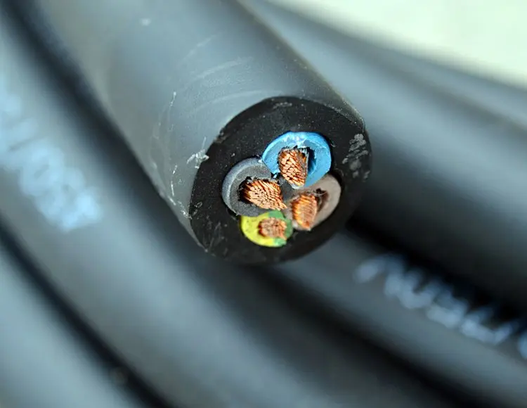 H07RN-F 450/750V YC YCW YZ YZW 450/750V câble en caoutchouc Flexible câble souple gainé