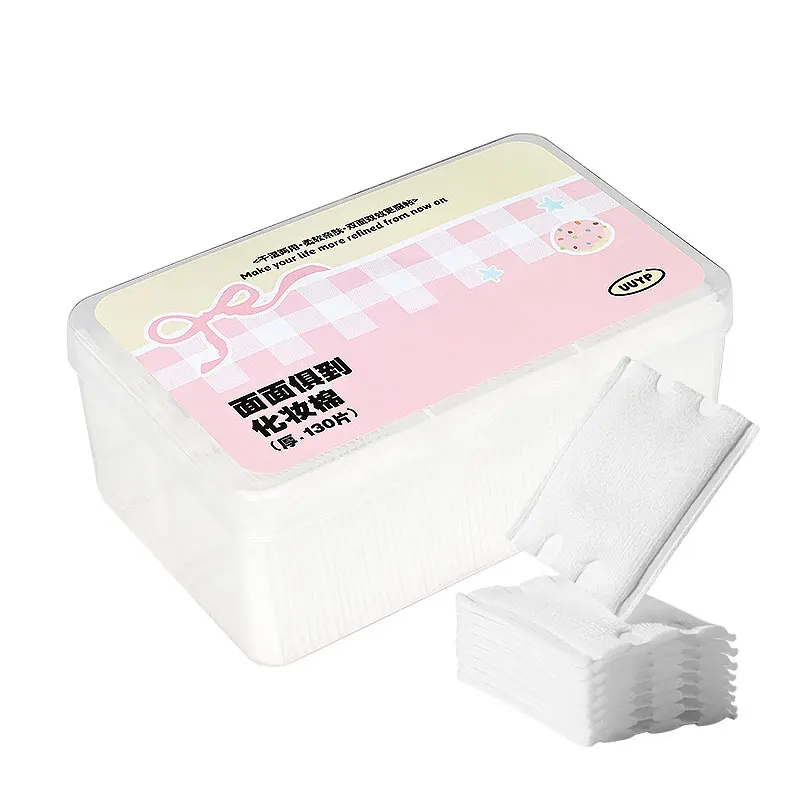 130Pcs Soft Cotton Pad Square Makeup Remover for Face Skin Care Wet and Dry Use Washable and Skin-Friendly H17244230654c48fe800ca063df9fedc8u