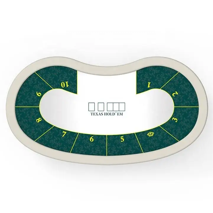 Складной неограниченный Техасский покерный стол YH 84x42 дюйма в форме Боба с мягкой ручкой, распродажа