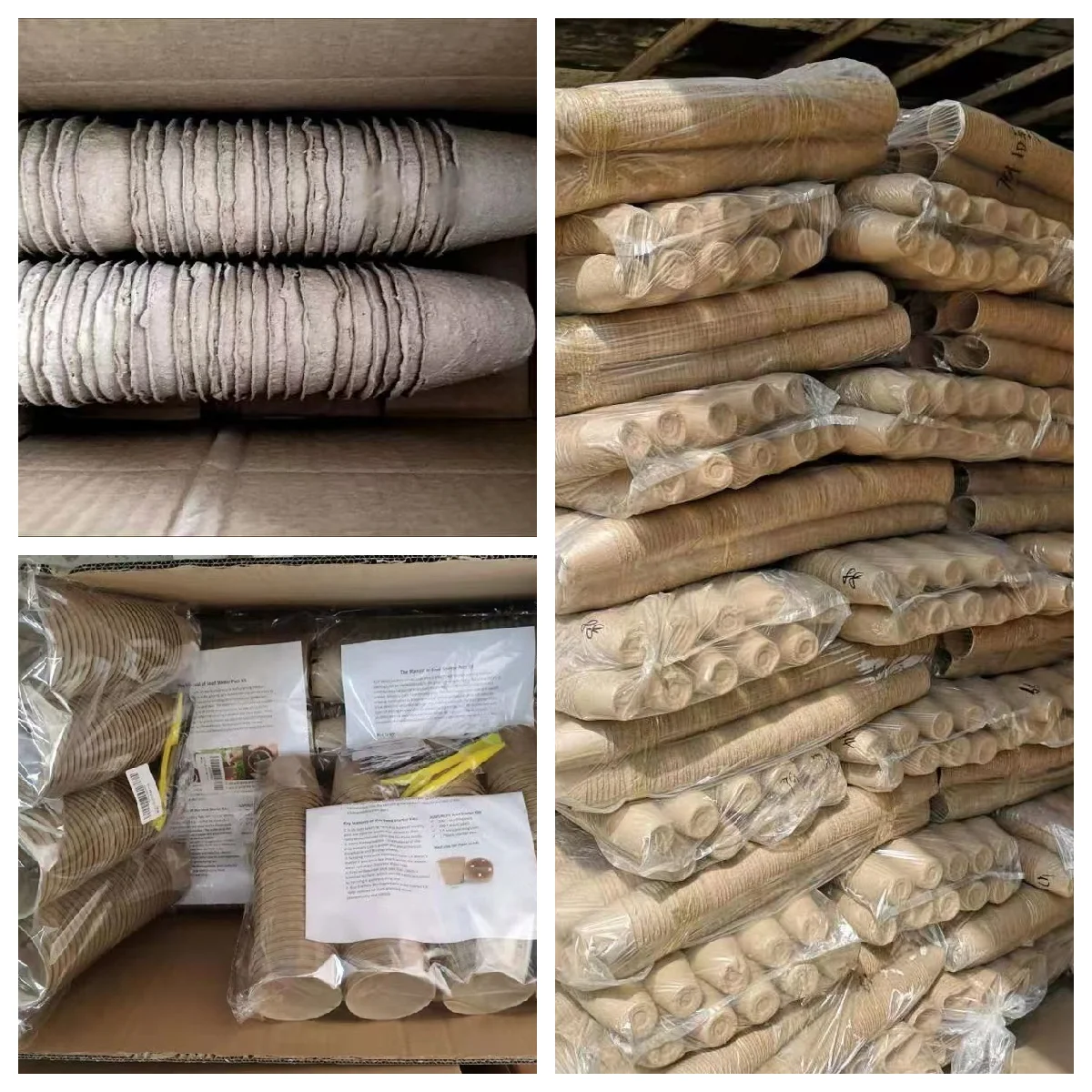 Disposable Biodegradable Paper Pulp Seeding Tray Garden Plant Peat Pots