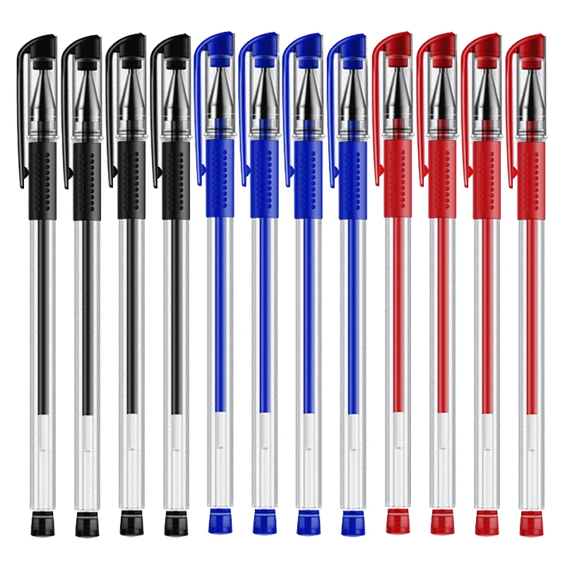 Refillable Gel Pens Set Red Black And Blue Ink For Office_voghion.com