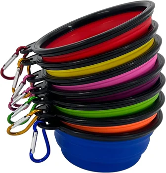 Collapsible Dog Bowl, 10 Pack, Portable, Safe, Reusable, Suitable for Indoor and Outdoor Activities