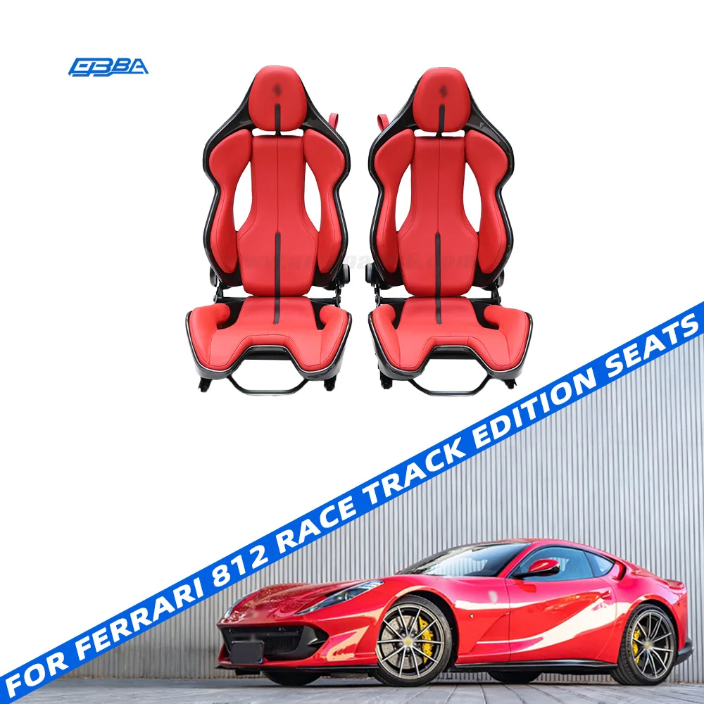 High Quality Customizable Car Seats Dry Carbon Fiber Car Racing Seats For Ferrari 812