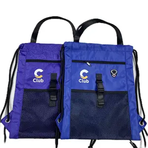 Eastshine Wholesale Custom Logo Using for Daily Life Eco Friendly Blue 290D Composite Fabric Drawstring Bag