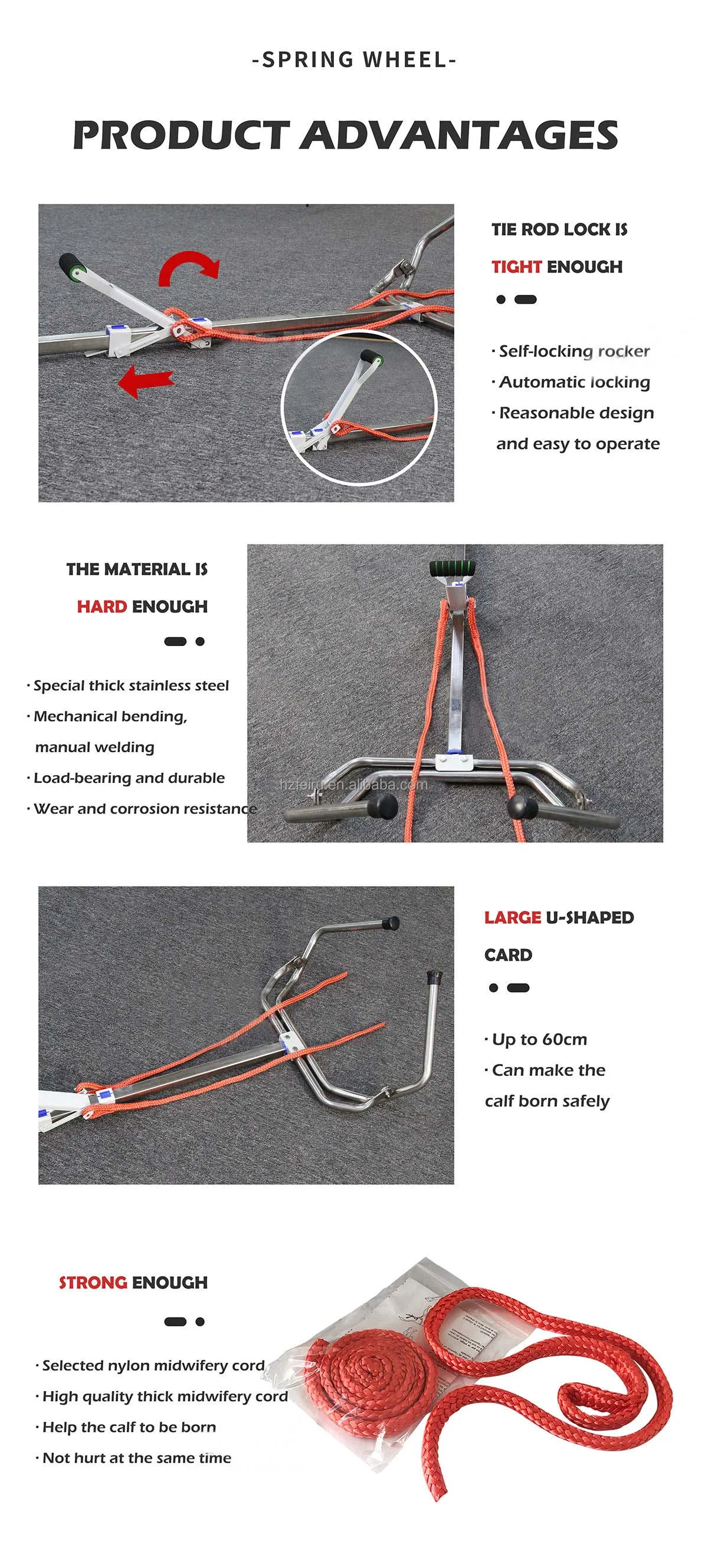 Delivery Instruments Ropes Obstetric Veterinary Instruments Device Calf Puller With Ropes - Buy ...
