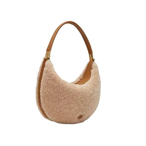 Custom Logo Half Moon Design Ladies Handbags High Quality Underarm Bag Fashion Shoulder Bags for Women