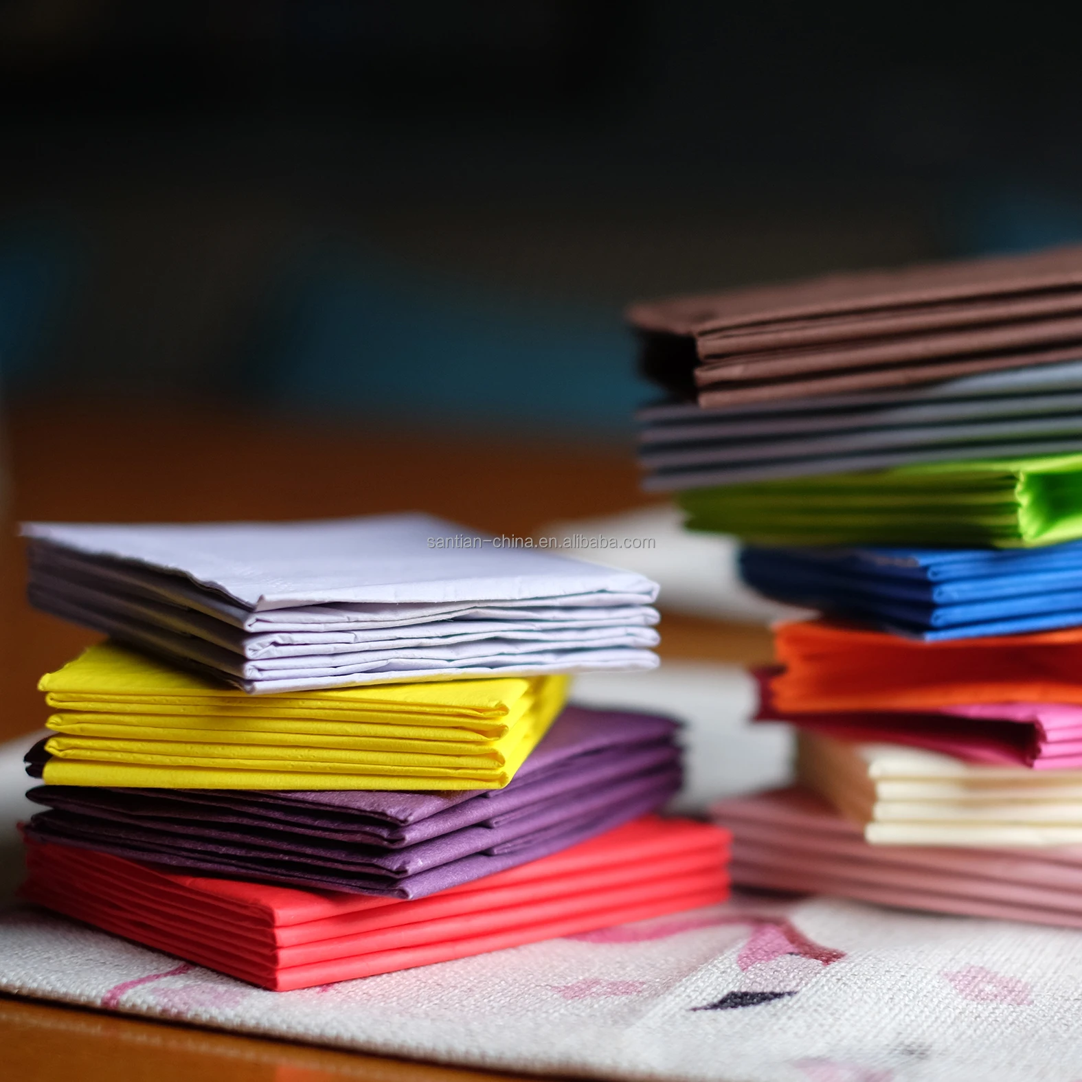 Pre Folded Colored Paper Napkins In Good Quality Buy Pre Folded Paper