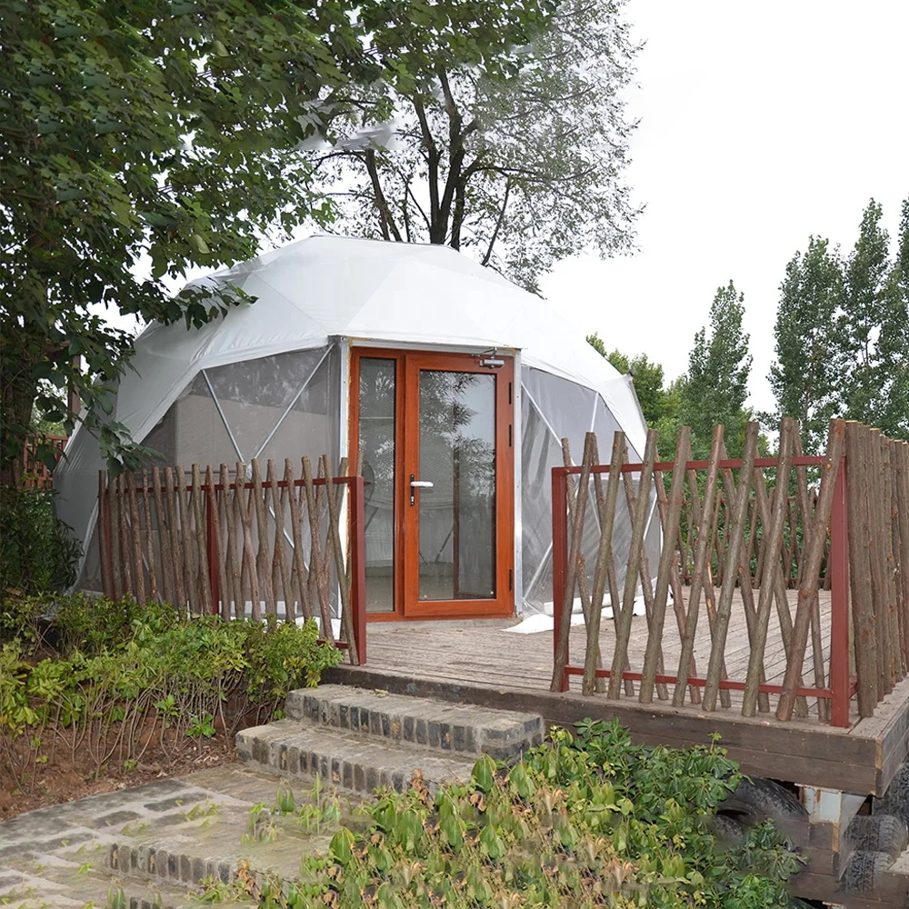 Cupola geodetica / tenda glamping in acciaio e PVC DOME 7 - Kupole