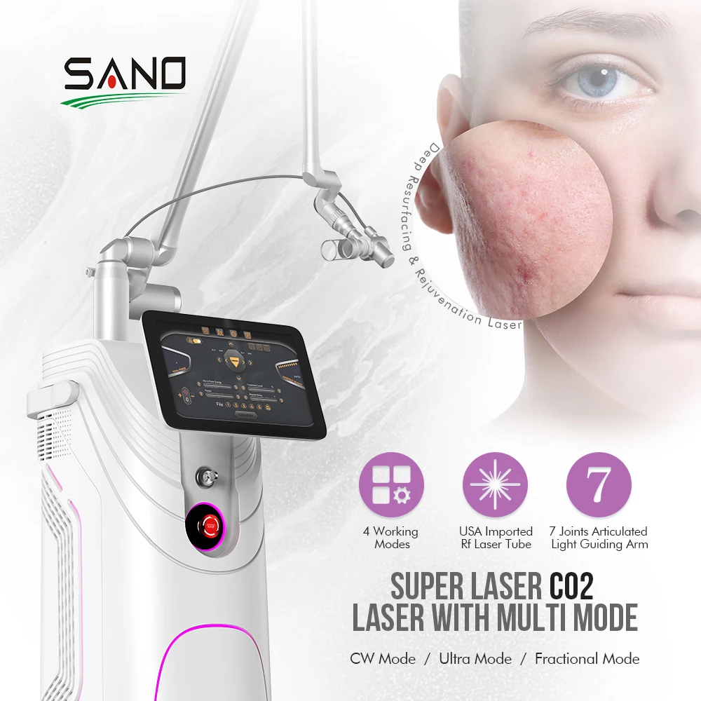 Vaginal Rejuvenation RF CO2 Fractional Laser Machine SANO SC-3 for Deep Wrinkle Removal Acne Treatment Dermatology Equipment