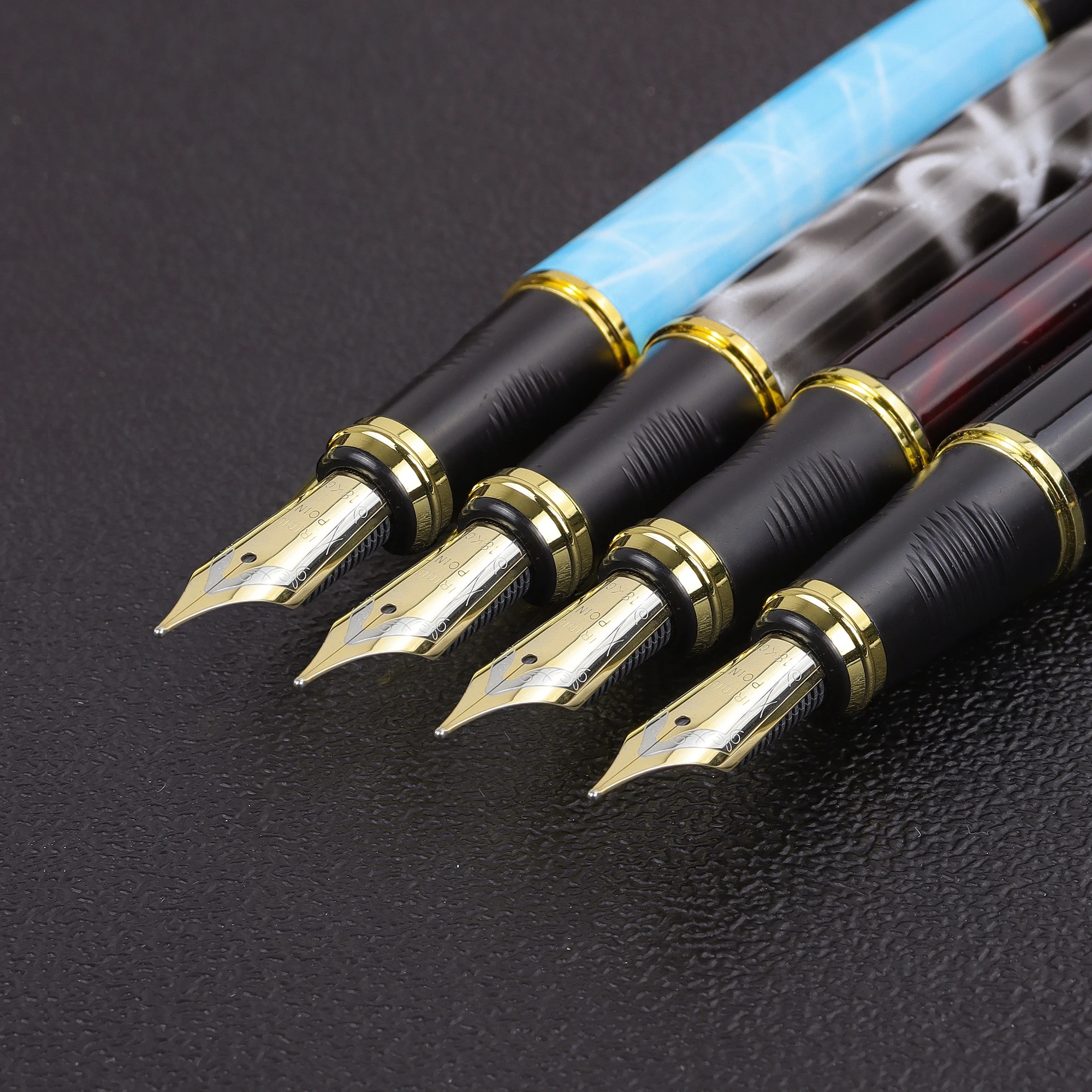 Высококачественная Роскошная каллиграфическая перьевая ручка распродажа разные мраморные цвета средняя тонкая