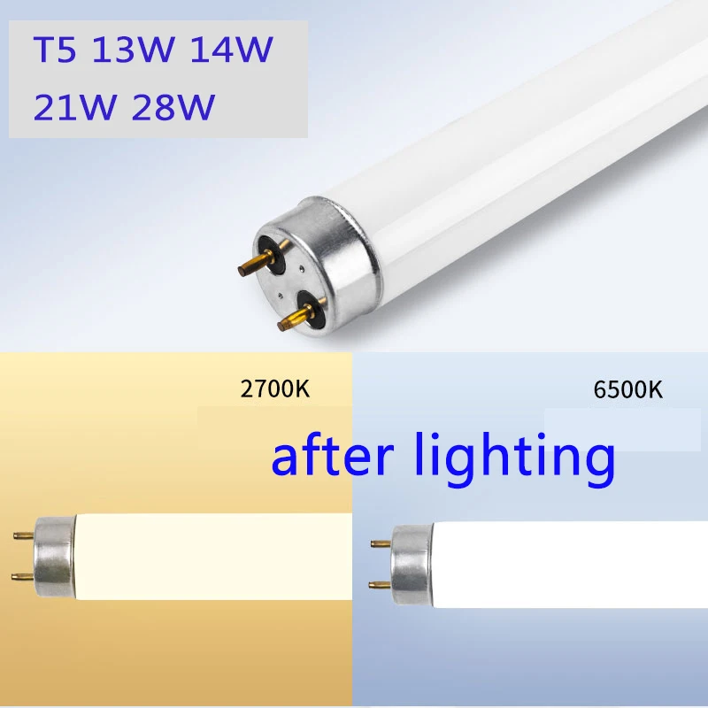 Energy Saving Tricolor Phosphors Fluorescent Lamp Tube T513w 14w 21w28w ...