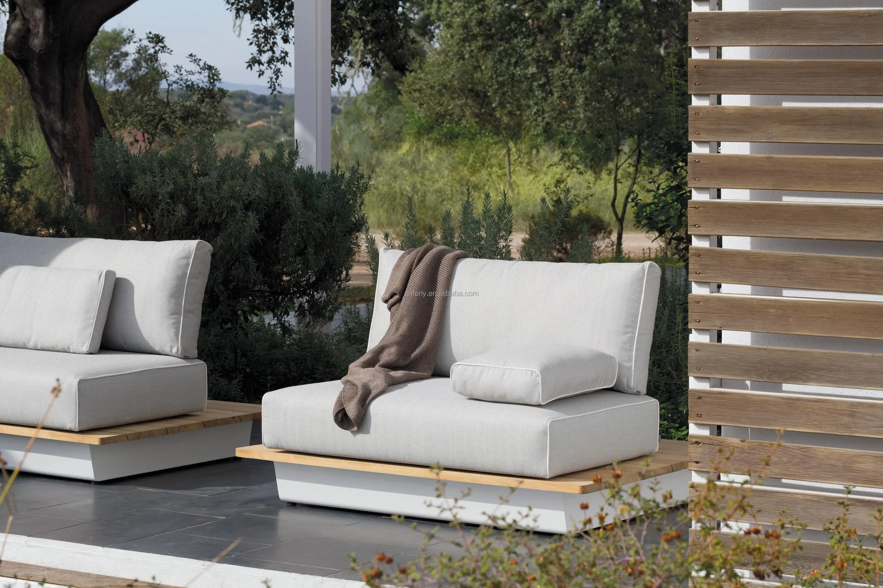 Luxury Mixed Material Outdoor Furniture Teak Outdoor Furniture Wooden