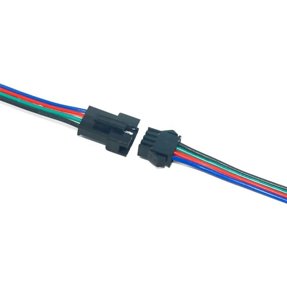 JST SM female male 4 wire RGB LED Strip Connector