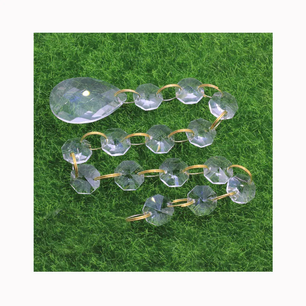 Прозрачная люстра, стеклянная лампа, призмы, подвесные капли, Подвески 38 мм, подвесные капли, аксессуары для освещения, домашний декор