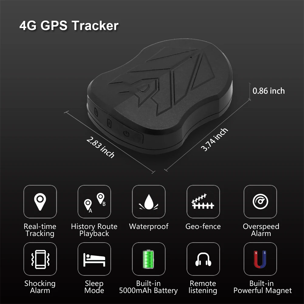 Portable Wireless Gps Tracker 4g St905l Built In 5000mah Long