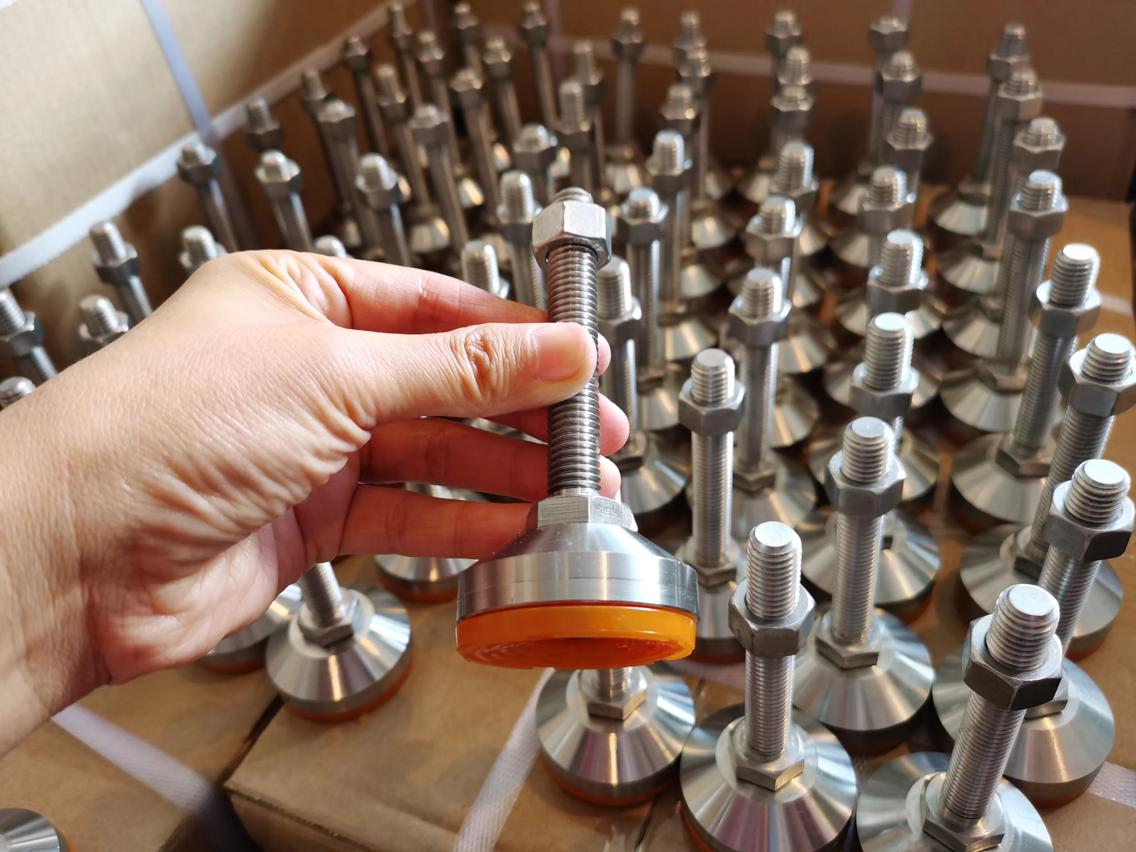 Adjustable M12 M16 M18/20/24 Stainless Steel Support Feet for Conveyor Machine High Load Furniture Mounts Customized Hospitals