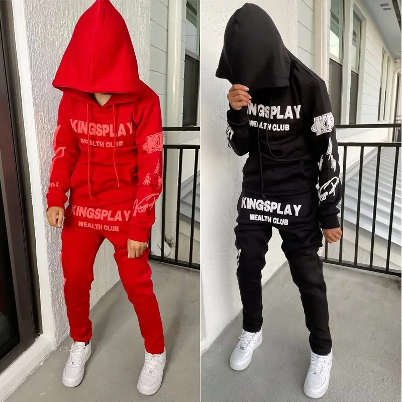 Casual Sweat Suits Wholesale Custom Unisex Tracksuit Jogger Set