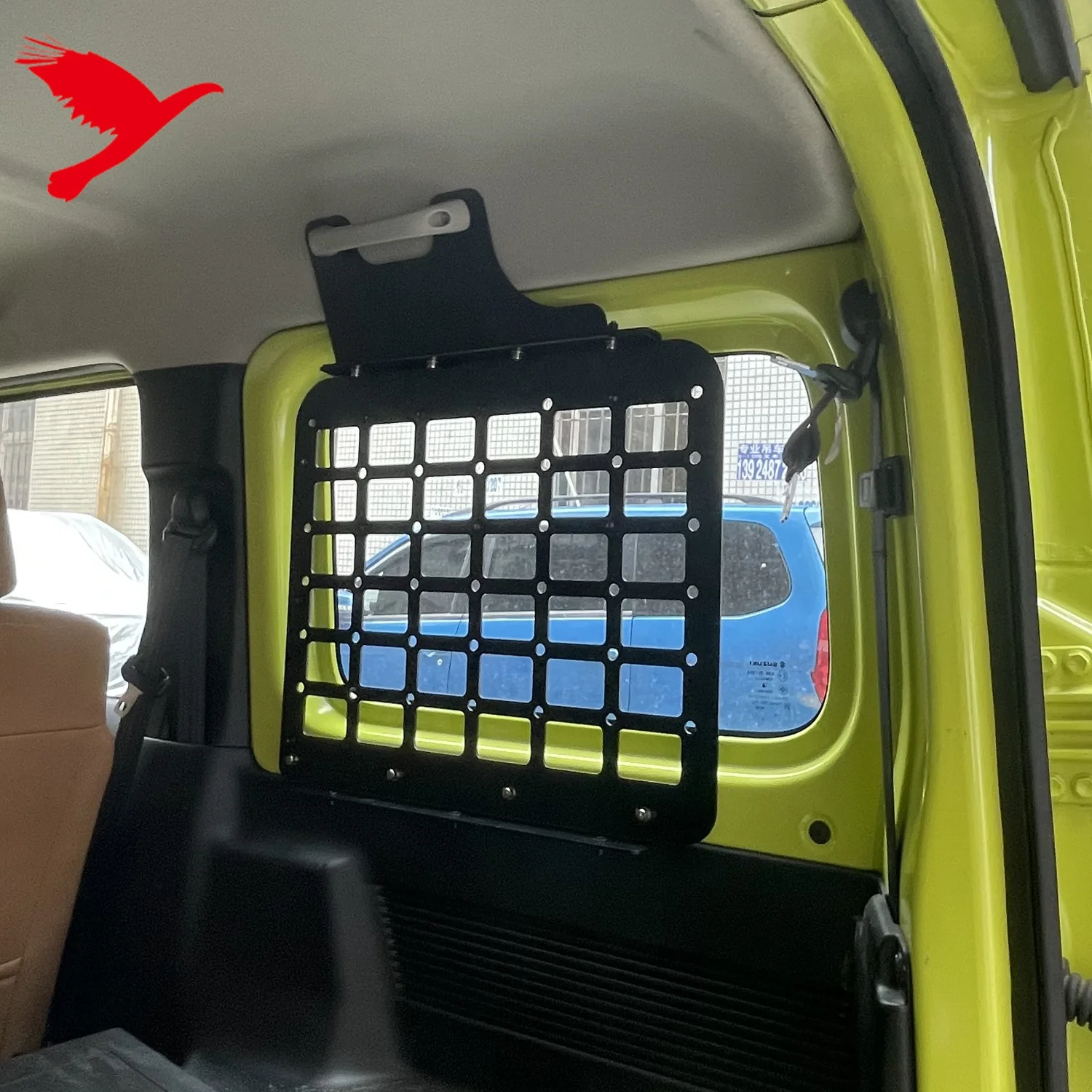 pour suzuki jimny 2019-accessoires de voiture 2021 coffre arrière étagère  de bagages queue panneau de stockage multi-fonction rack kit