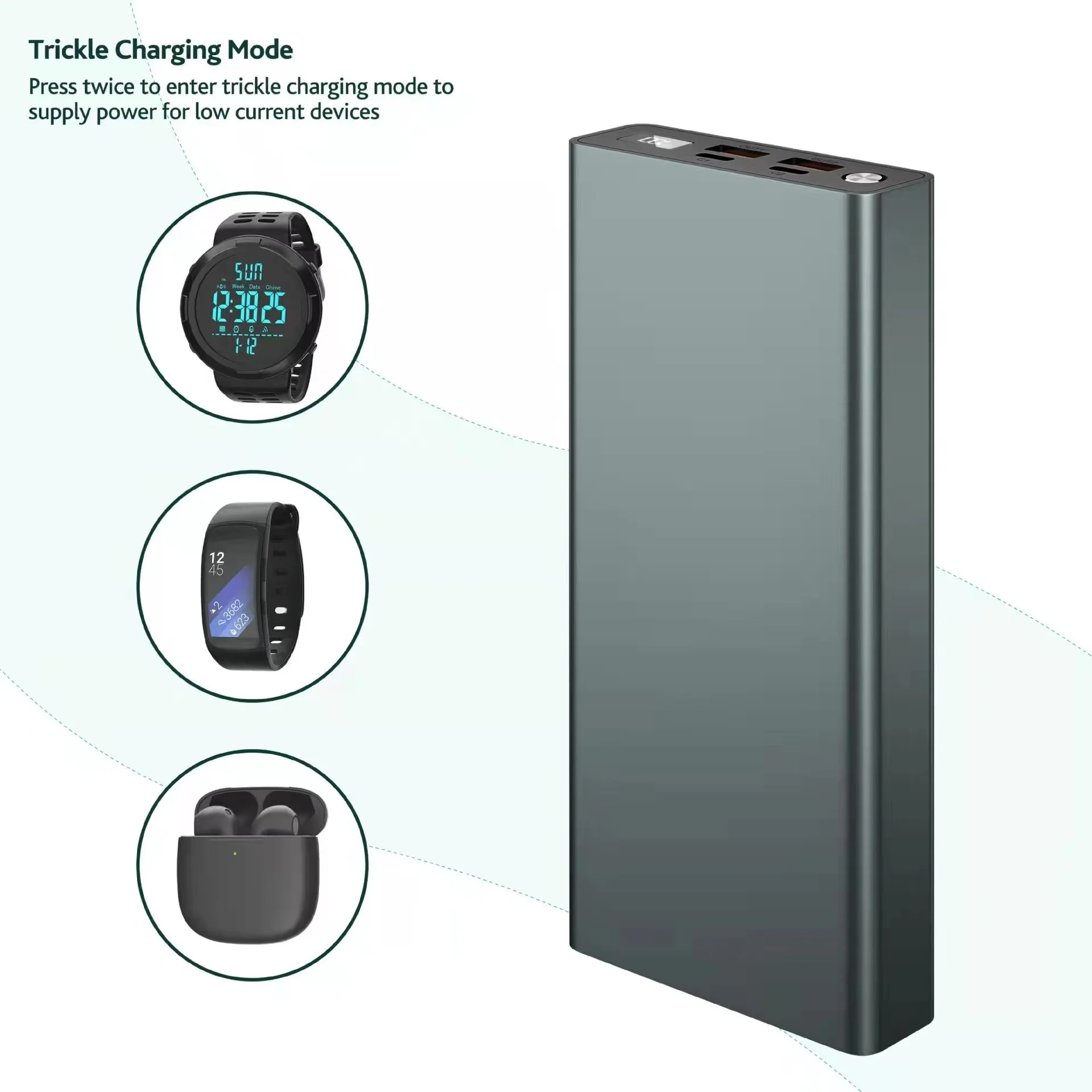 30000mah Pd 100w Type-c In/out Portable Mobile Pd Qc 3.0 Laptop Power ...