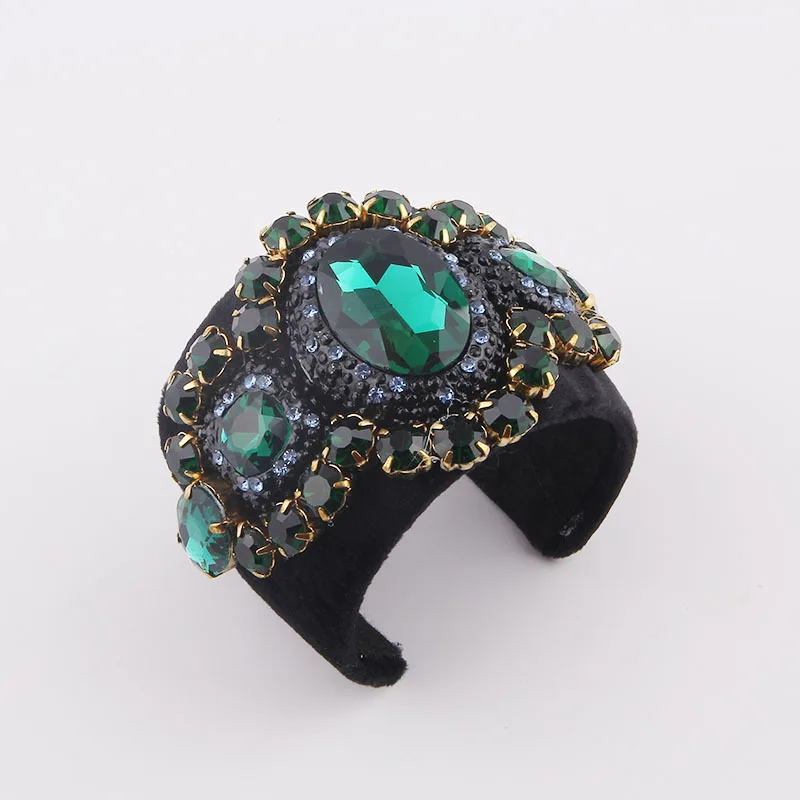 Bracelet Géométrique En Résine Colorée Et Métal - Style Ethnique Vintage Pour Femme - Longueur 19 Cm - Bijou Tendance Et Personnalisé