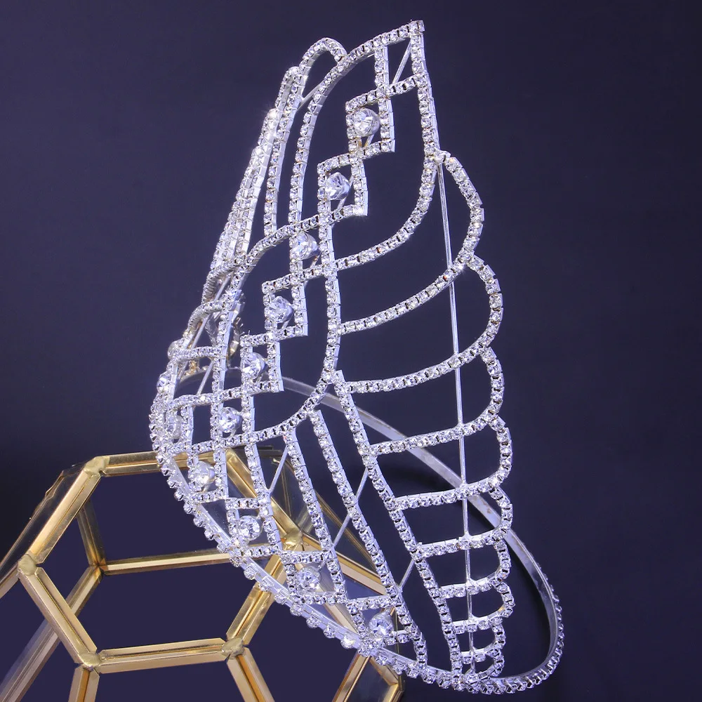 Модная Роскошная Свадебная Тиара для невесты большие короны со стразами