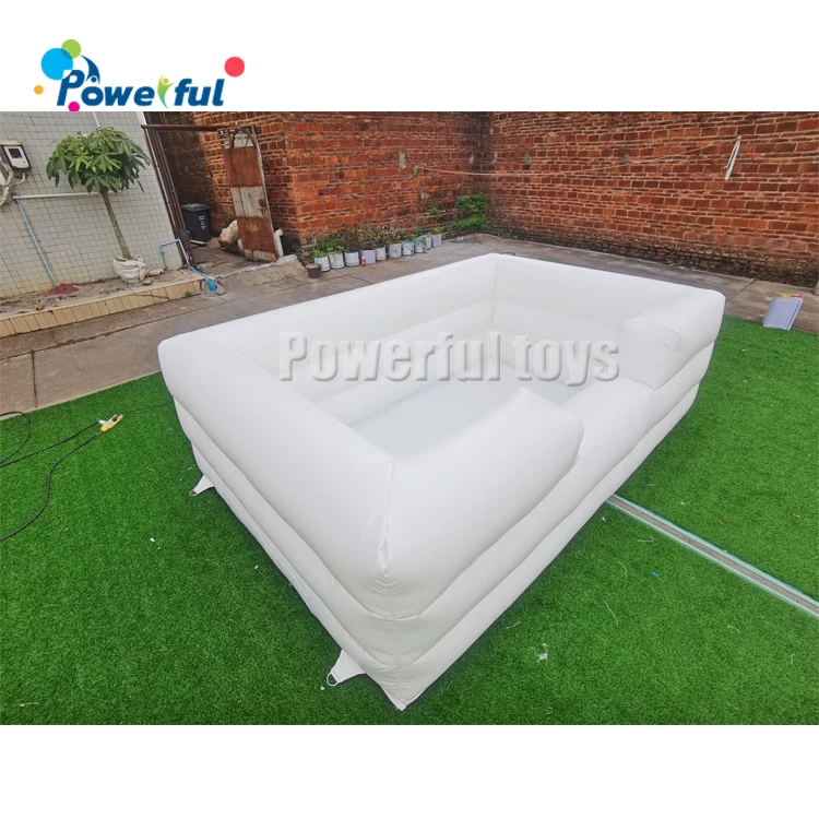 Giant Blow up Ocean Balls Pool White Inflatable Ball Pit