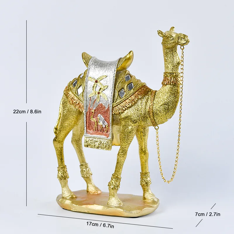 product luxury home decor modern resin camel statue camel art sculpture decorative objects for living room tabletop ornament697-3