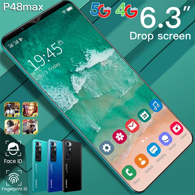 Economic P48 Max  6.3 Inch Android Phone with Touch Screen 1G RAM 8G ROM Smart Phone vs HuaWei Note XiaoMi Realme Vivo - Image 3