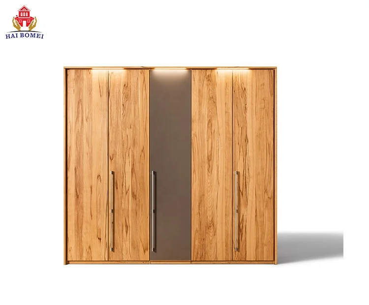Modern Small Wooden Bedroom Cloth Wardrobe s Adjustable Wallcloset