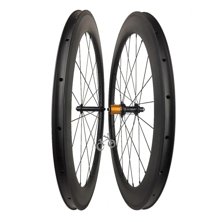 60mm Carbon Rear Wheel Road Bike 25mm Clincher/Tubeless Rear Carbon Wheel 700C 