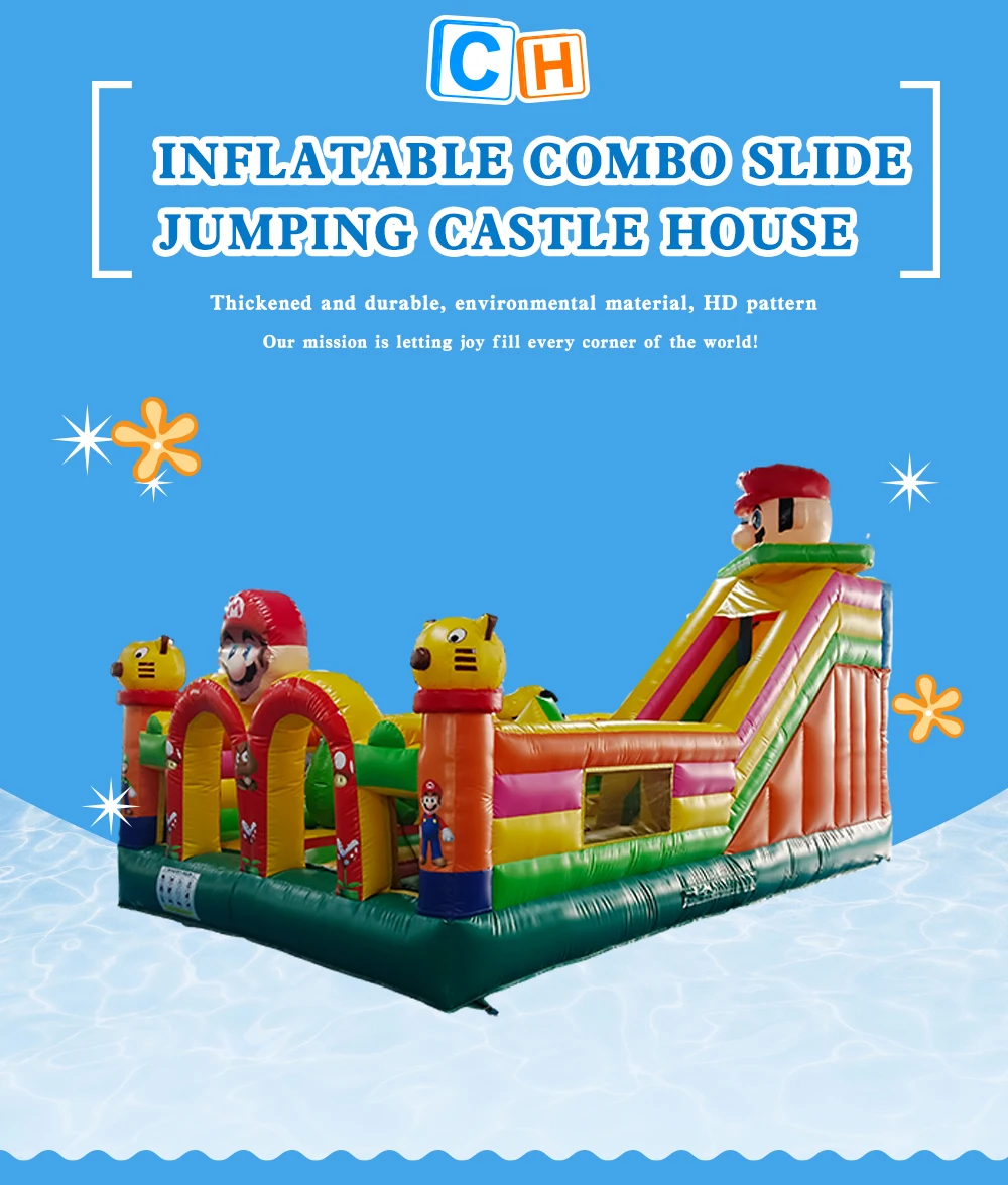 Good Quality PVC Inflatable Playground Fun City Inflatables Castle with ...