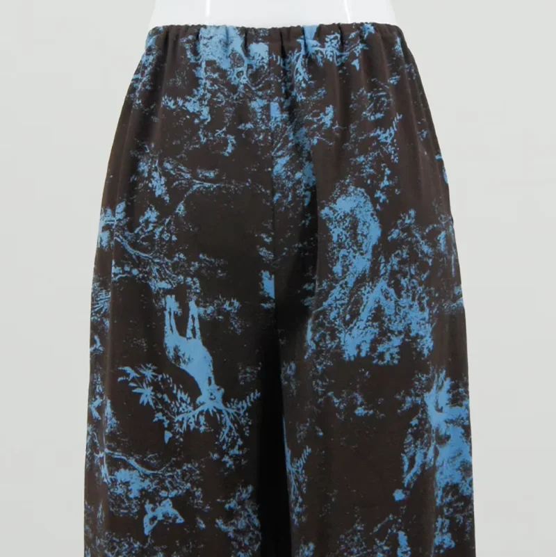 Hochwertige 100 % Polyester Batik-Sweatpants für Frauen, lustige Jogginghose, Sonnenschutz-gerade geschnittene Freizeithose