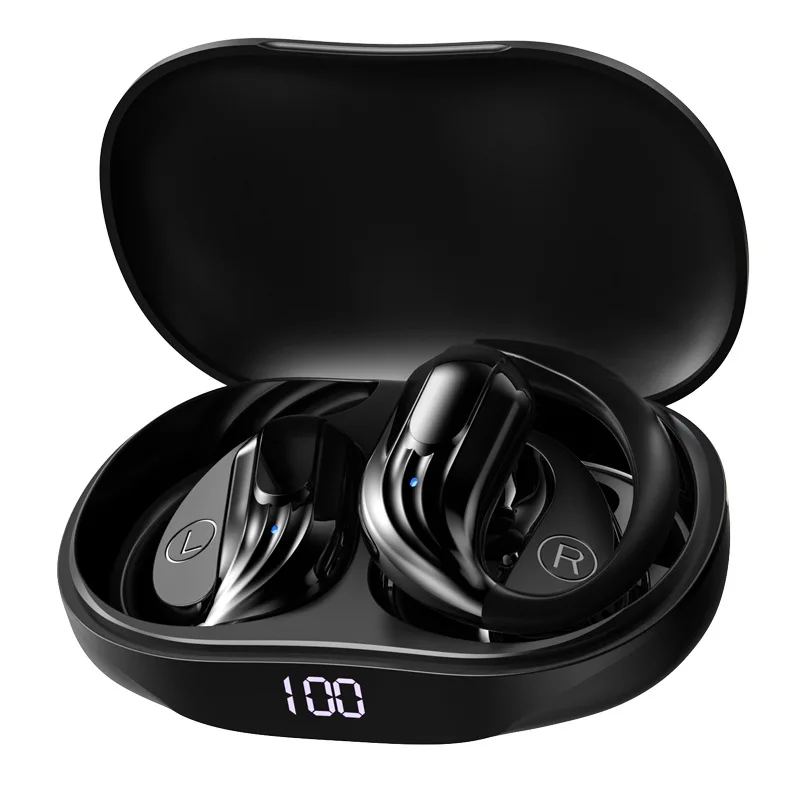 2025 New Private Model OWS Wireless for Bluetooth Ear-Hanging TWS Headset LED Digital Display JL Long Sports Earphones