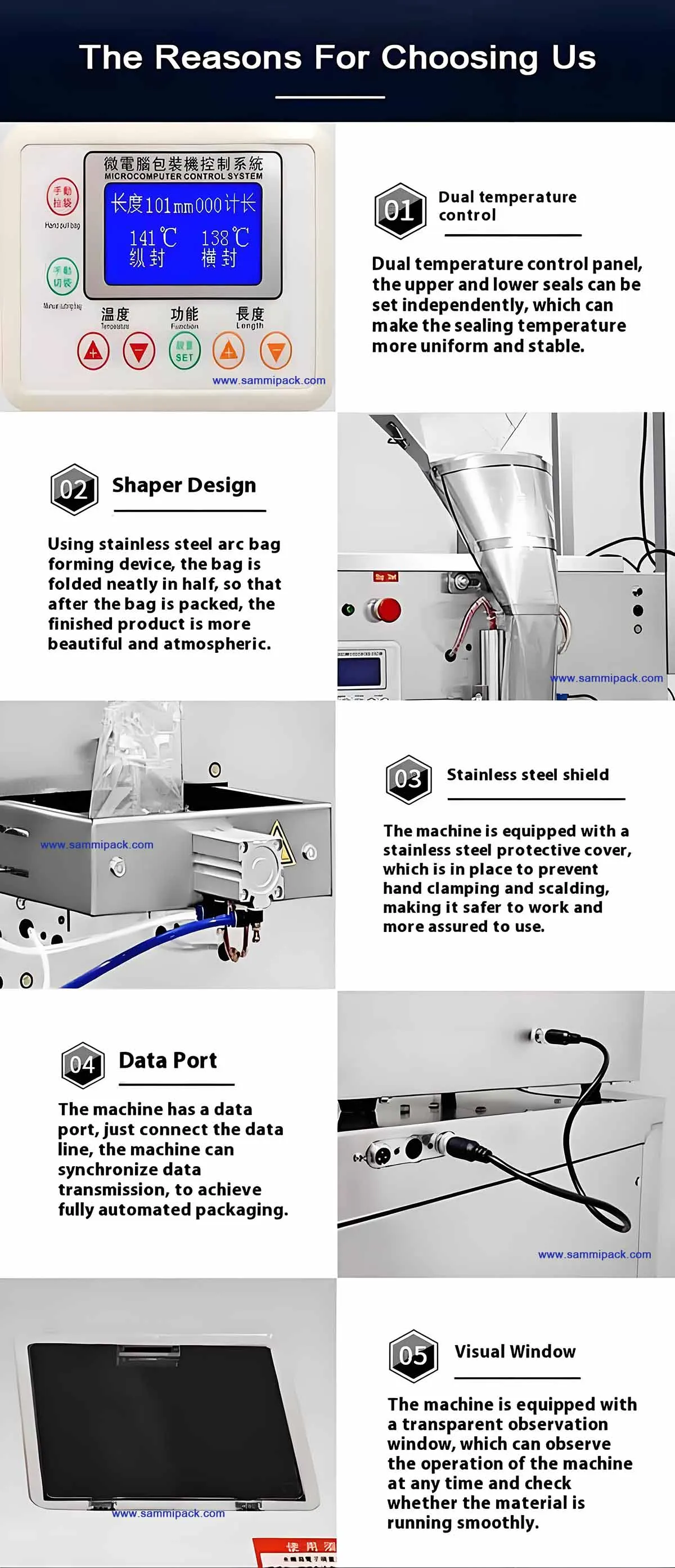 Automatic Bean Bagging 1kg Rice Salt Bag Packing Machine 7