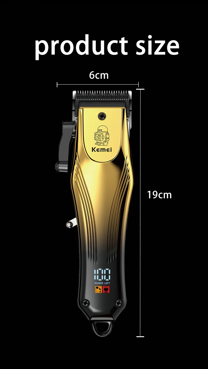 Kemei KM 656 Professional Hair Salon Cutting Trimmer description image 7