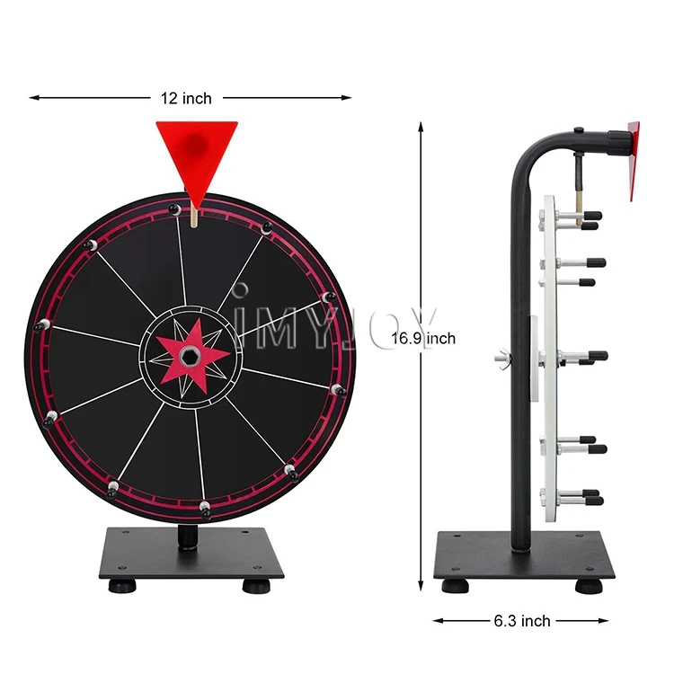 Prize Wheel Spin Wheel Game Spinner - 12 Spinning Wheel for