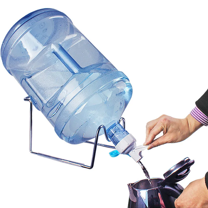 Different Size Non Slip Stainless Steel Plated Wire 3 Gallon 5 Gallon Water Bottle Stand Portable Water Dispenser Stand