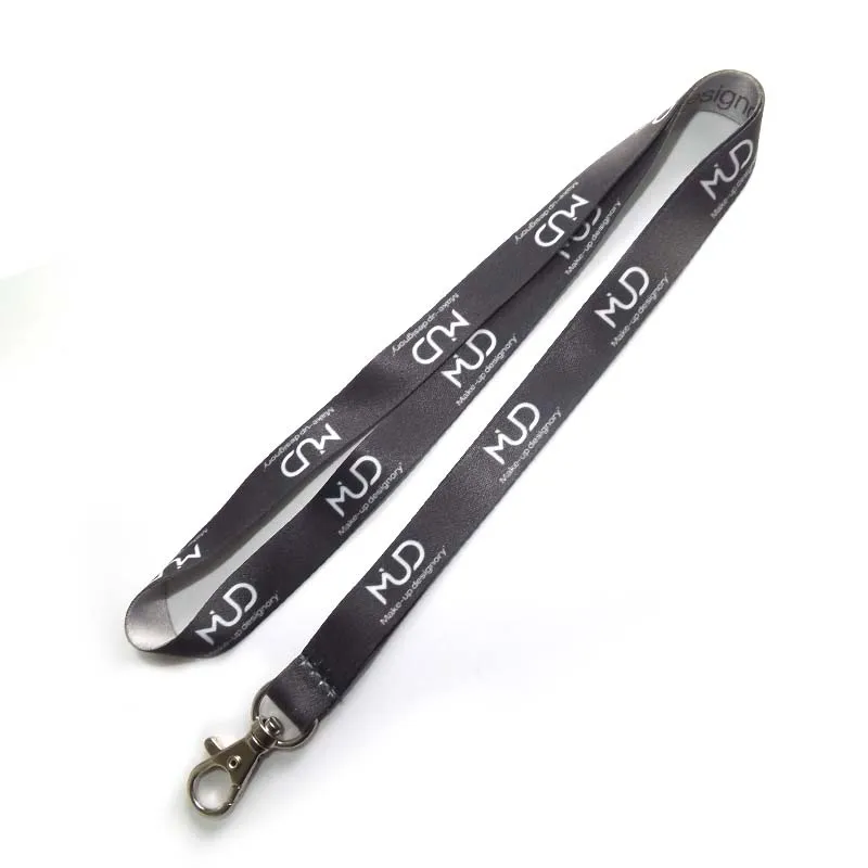 Custom Silk Screen Lanyards With Silicone Holder Personalized Logo Neck
