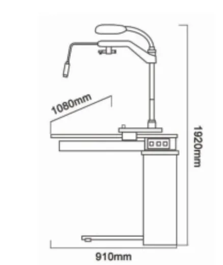 Rightway Brand Combined Table and Chair Optometrist Ophthalmic Optical Instruments For Eyeshop